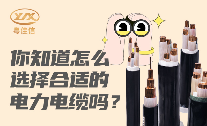 你知道怎么選擇合適的電力電纜嗎？